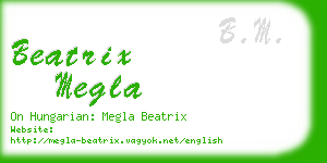 beatrix megla business card